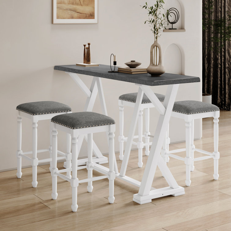 Babali 5 Piece Trestle Dining Set